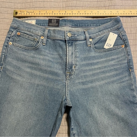 GAP True Skinny Mid Rise Jeans Light Wash 660446 32/14R - Picture 5 of 14